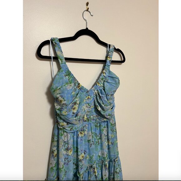 Astr The Label $129 Floral Shirred Sundress Medium - Picture 5 of 10